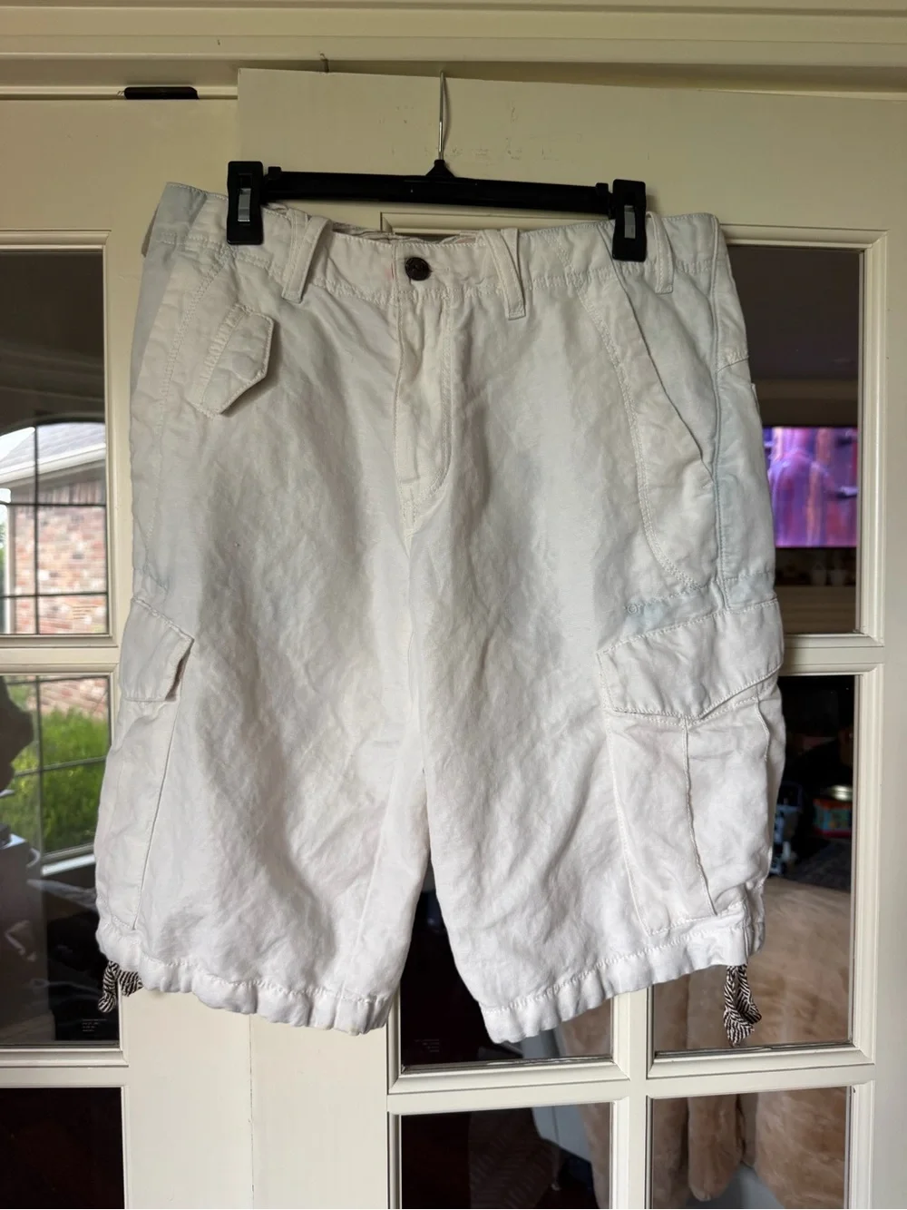 BOSS Orange Sheridan White Cargo Shorts Men’s 32R Comfort Fit